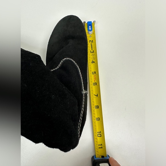 Kors Michael Kors Suede Platform Wedge Boots Black Size 6 - Picture 11 of 16